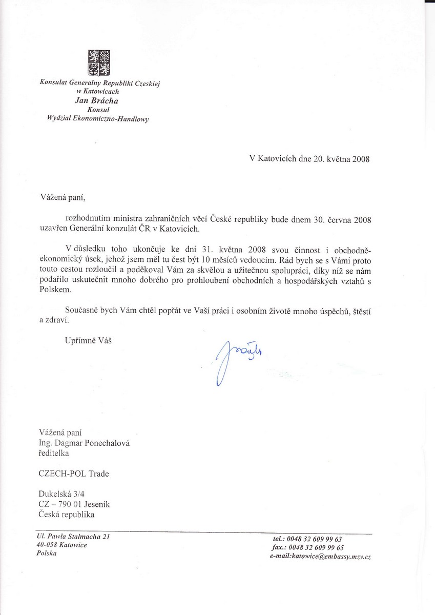 Konsultant Generalny Republiki Czeskiej Katowice